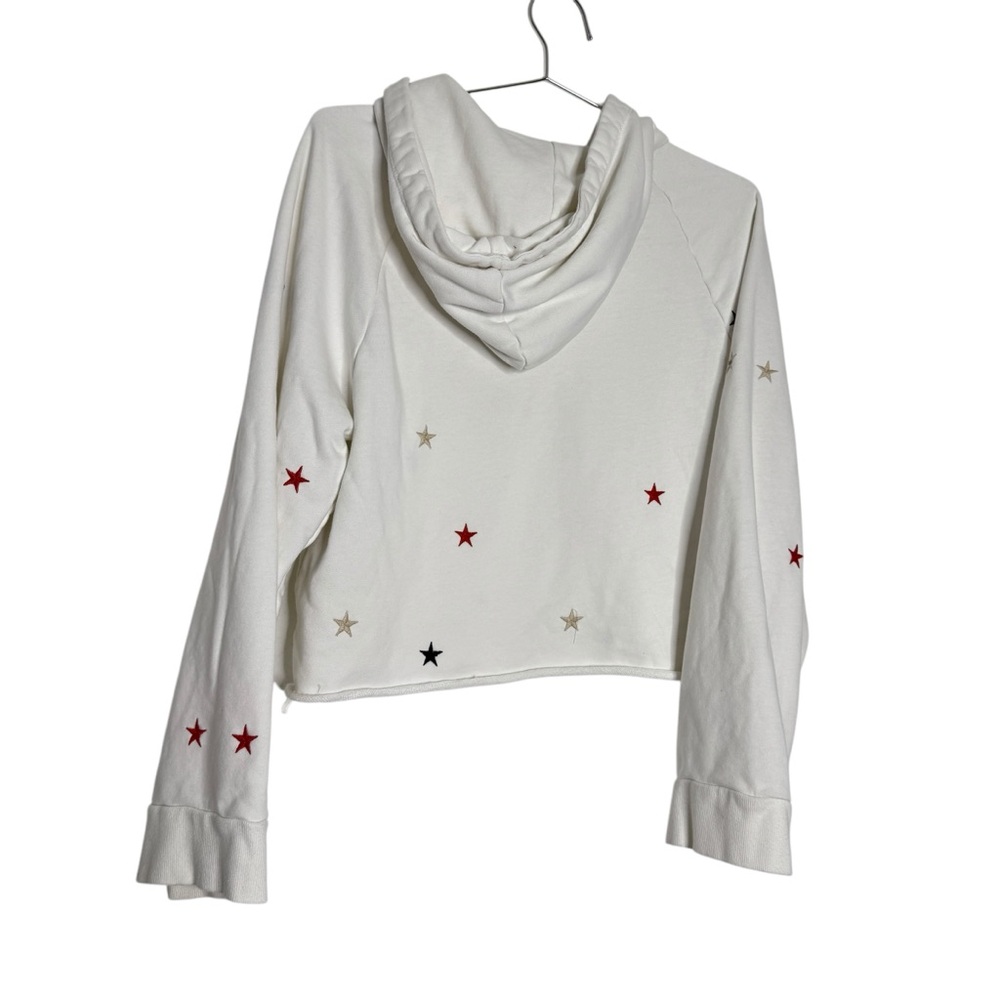 Pam & Gela Crop Hoodie Stars White - Picture 5 of 9